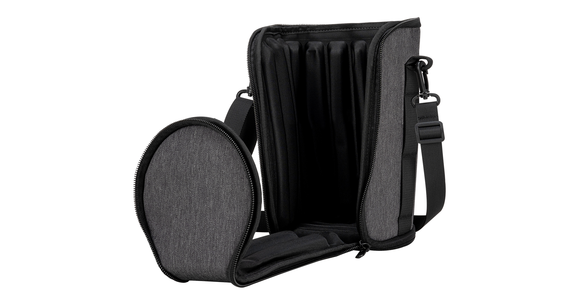 Pokrowiec na obiektyw GGS L1 - szary - wnętrze